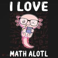 Kawaii Axolotl Pun Funny I Love Math Alotl Math Ornament thumb 1
