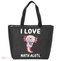 Kawaii Axolotl Pun Funny I Love Math Alotl Math Tote Bag thumb 0