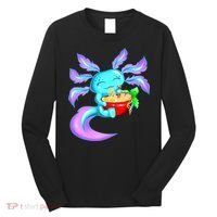 Kawaii Axolotl Ramen Cute Miracle Amphibian Long Sleeve Shirt thumb 0