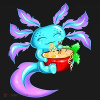 Kawaii Axolotl Ramen Cute Miracle Amphibian Women's Hoodie thumb 2