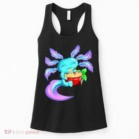 Kawaii Axolotl Ramen Cute Miracle Amphibian Women's Tank Top thumb 0