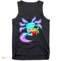 Kawaii Axolotl Ramen Cute Miracle Amphibian Tank Top thumb 0