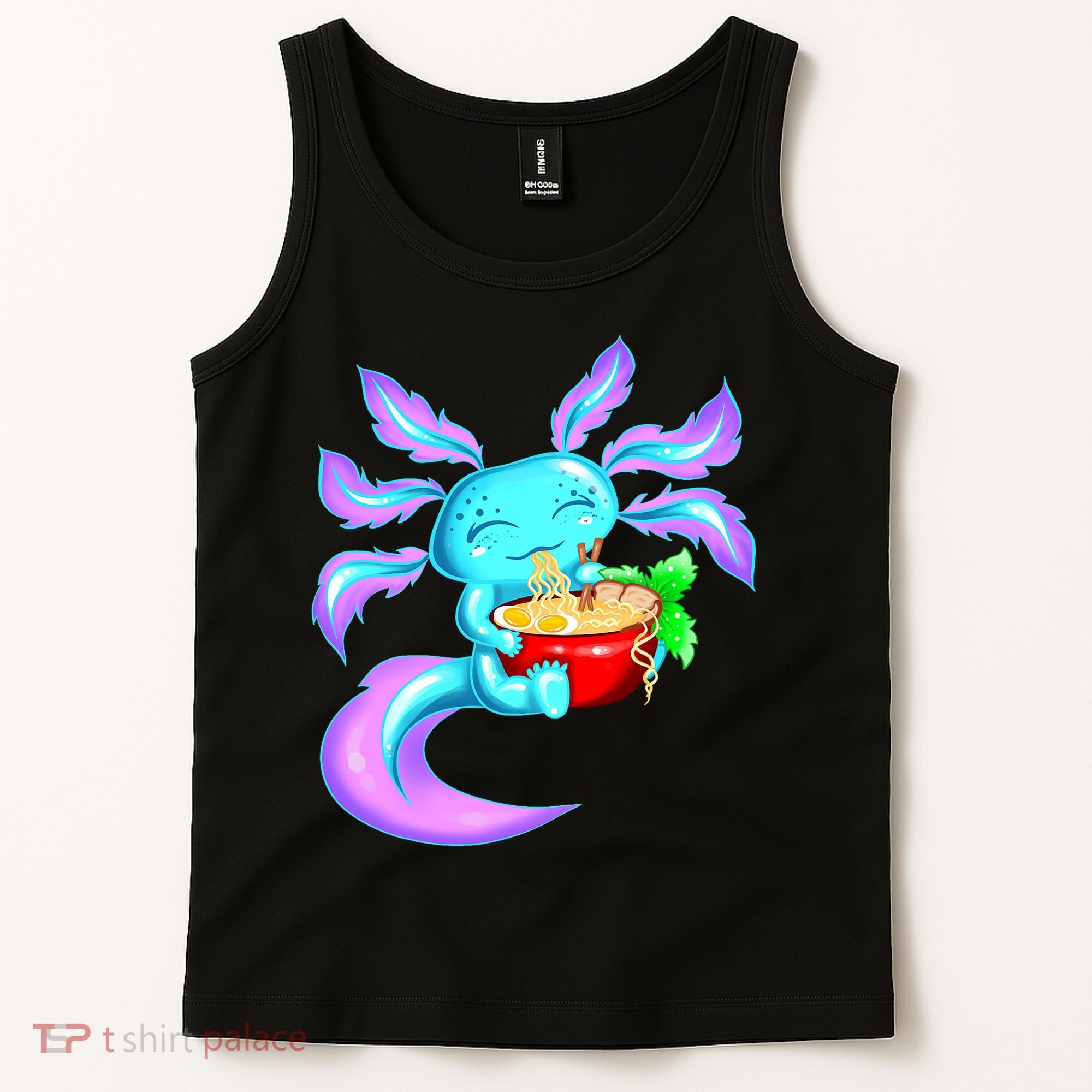 Kawaii Axolotl Ramen Cute Miracle Amphibian Tank Top