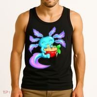 Kawaii Axolotl Ramen Cute Miracle Amphibian Tank Top thumb 3