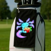 Kawaii Axolotl Ramen Cute Miracle Amphibian Golf Towel thumb 2