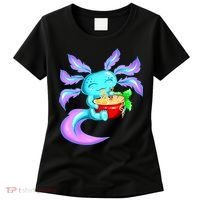 Kawaii Axolotl Ramen Cute Miracle Amphibian Women's T-Shirt thumb 0