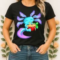 Kawaii Axolotl Ramen Cute Miracle Amphibian Women's T-Shirt thumb 2