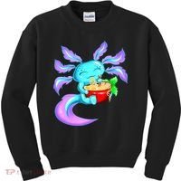 Kawaii Axolotl Ramen Cute Miracle Amphibian Kids Sweatshirt thumb 0