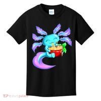 Kawaii Axolotl Ramen Cute Miracle Amphibian Kids T-Shirt thumb 0