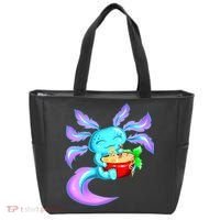 Kawaii Axolotl Ramen Cute Miracle Amphibian Tote Bag thumb 0