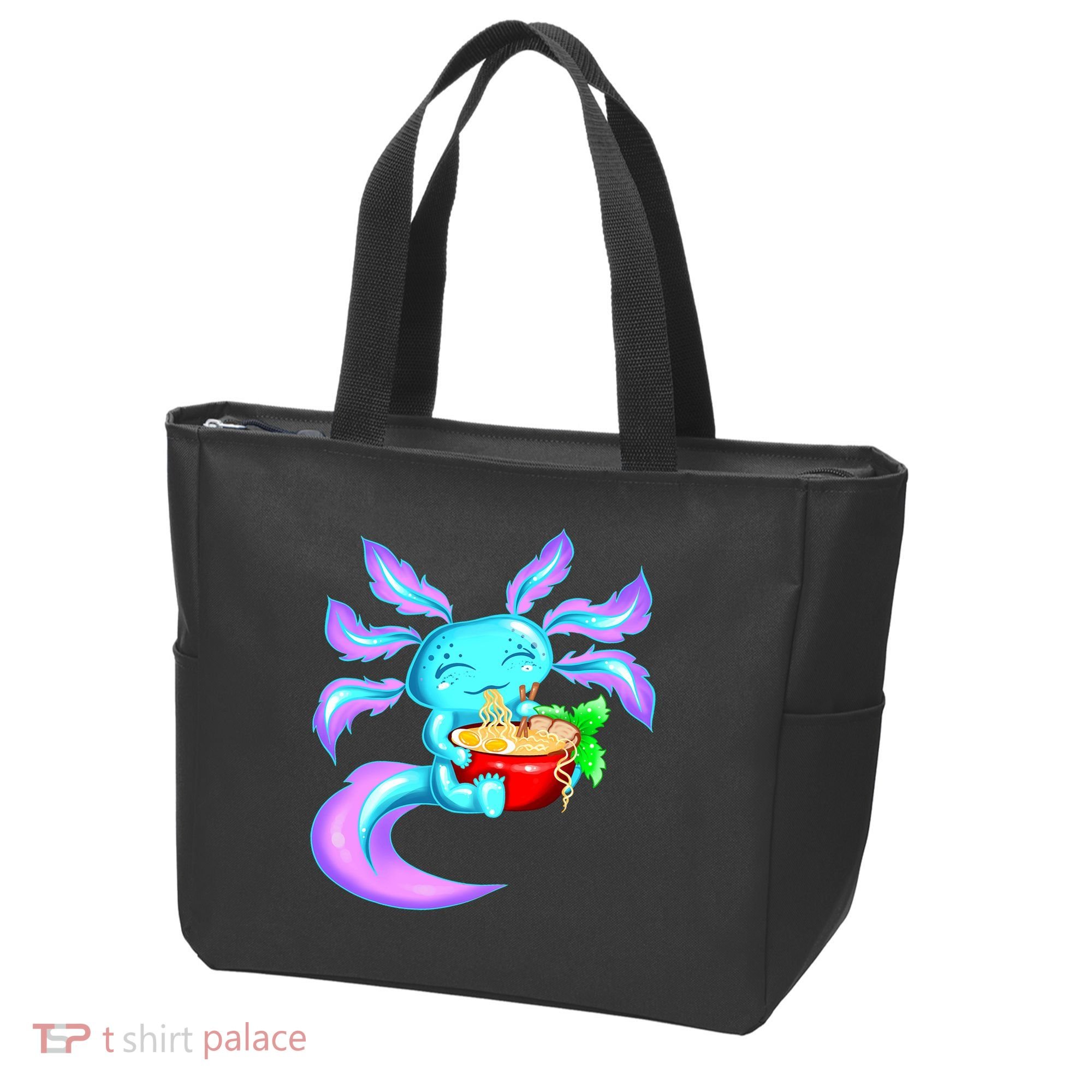 Kawaii Axolotl Ramen Cute Miracle Amphibian Tote Bag