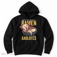 Kawaii Axolotl Ramen Noodle Anime Kawaii Axolotl Hoodie thumb 0