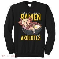 Kawaii Axolotl Ramen Noodle Anime Kawaii Axolotl Sweatshirt thumb 0