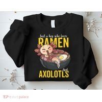 Kawaii Axolotl Ramen Noodle Anime Kawaii Axolotl Sweatshirt thumb 2