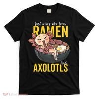 Kawaii Axolotl Ramen Noodle Anime Kawaii Axolotl T-Shirt thumb 0