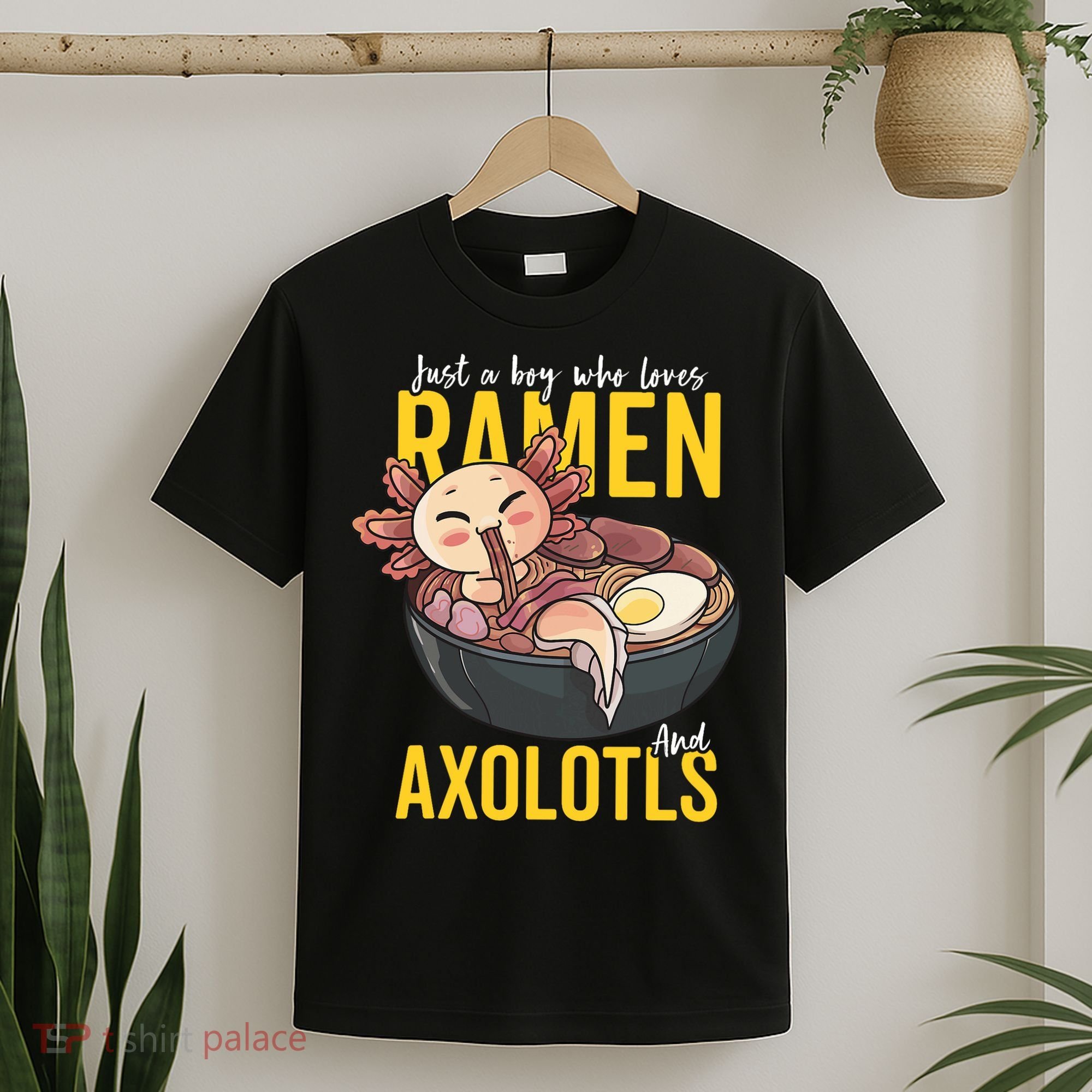 Kawaii Axolotl Ramen Noodle Anime Kawaii Axolotl T-Shirt