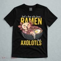Kawaii Axolotl Ramen Noodle Anime Kawaii Axolotl T-Shirt thumb 5