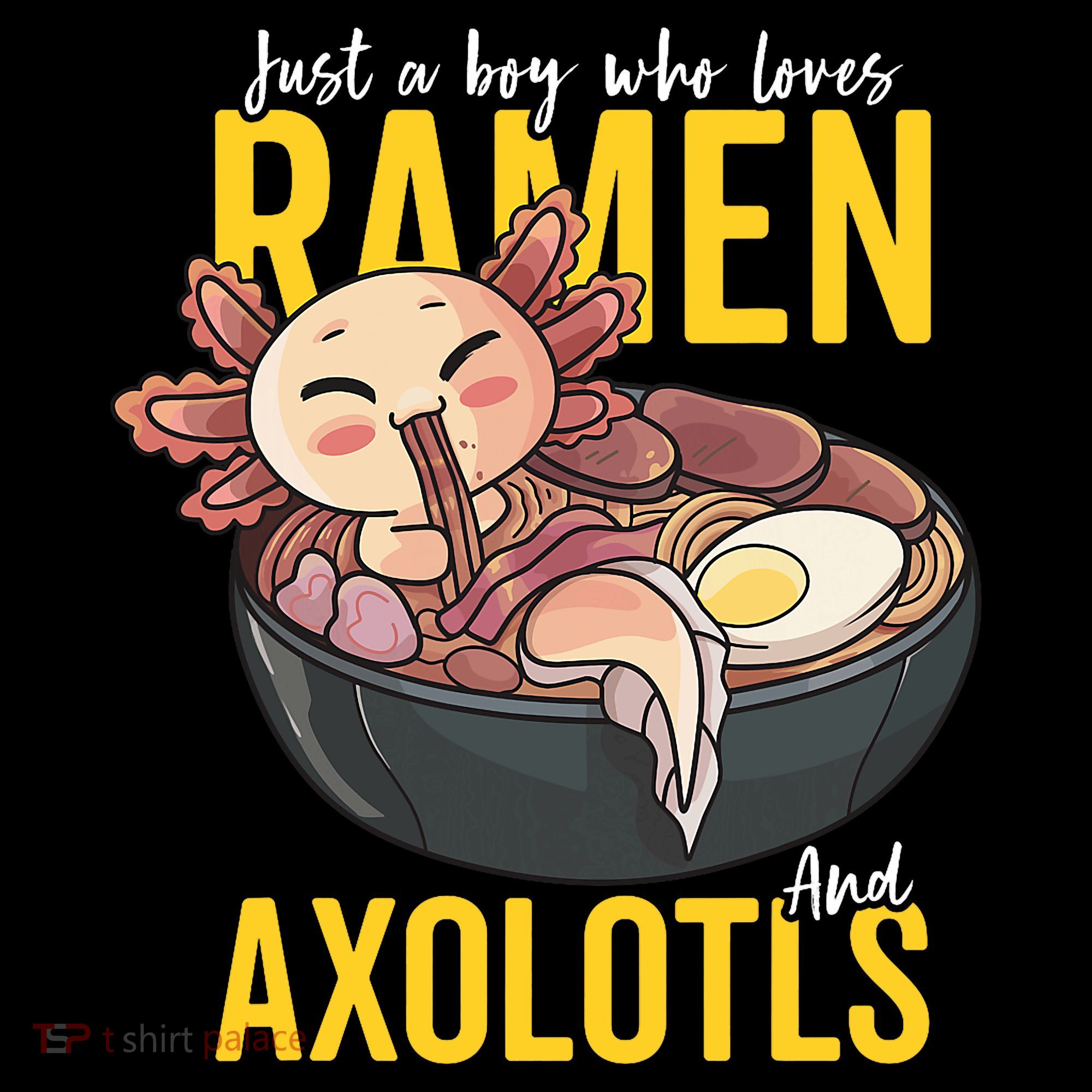 Kawaii Axolotl Ramen Noodle Anime Kawaii Axolotl Coffee Mug