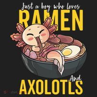 Kawaii Axolotl Ramen Noodle Anime Kawaii Axolotl Tumbler thumb 3