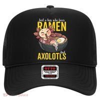 Kawaii Axolotl Ramen Noodle Anime Kawaii Axolotl Hat thumb 0