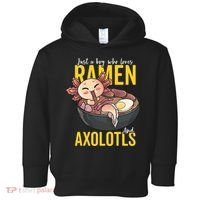 Kawaii Axolotl Ramen Noodle Anime Kawaii Axolotl Toddler Hoodie thumb 0