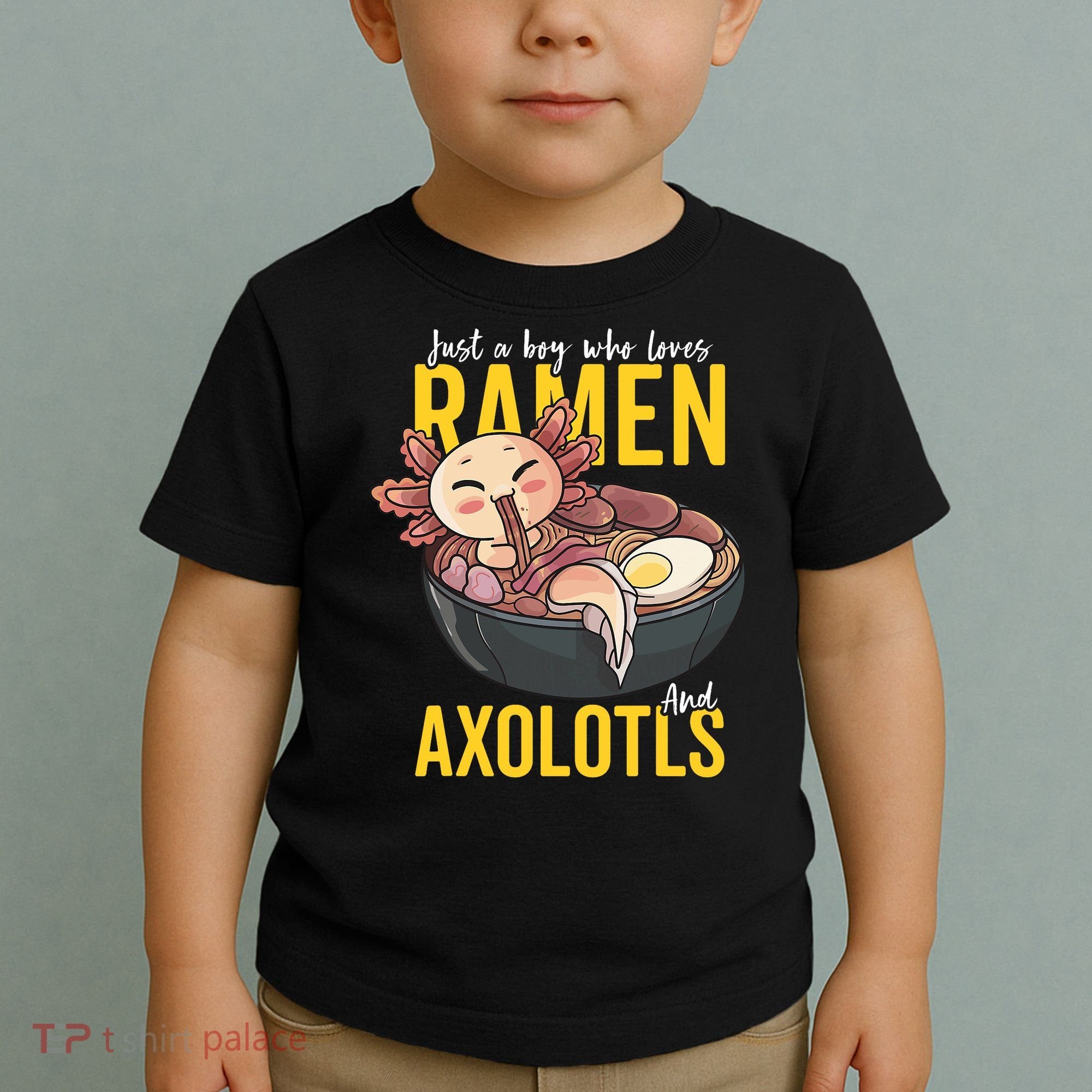 Kawaii Axolotl Ramen Noodle Anime Kawaii Axolotl Toddler T-Shirt