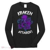 Kraken Attacking Release The Kraken Gifts For Long Sleeve Shirt thumb 0