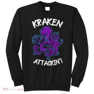 Kraken Attacking Release The Kraken Gifts For Sweatshirt