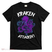 Kraken Attacking Release The Kraken Gifts For T-Shirt thumb 0