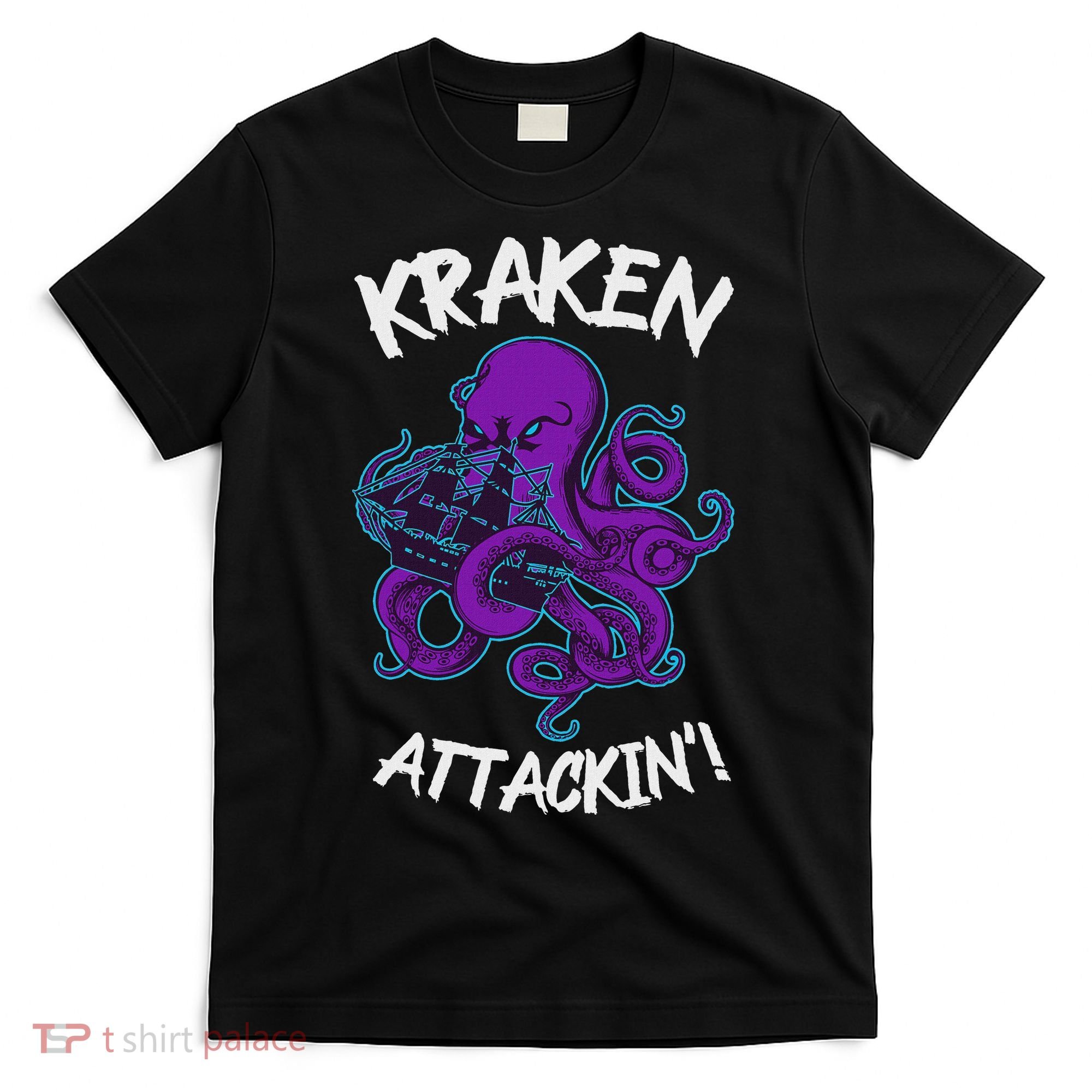 Kraken Attacking Release The Kraken Gifts For T-Shirt