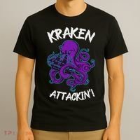 Kraken Attacking Release The Kraken Gifts For T-Shirt thumb 3