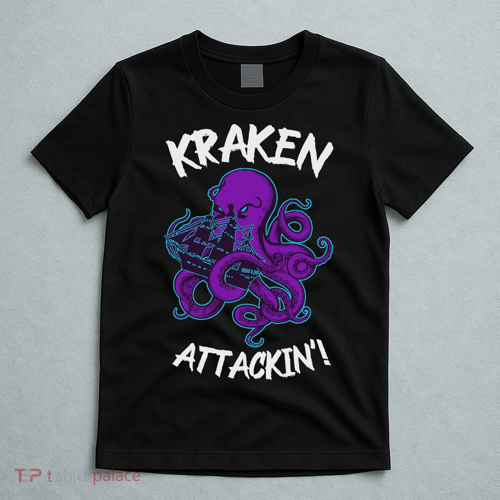 Kraken Attacking Release The Kraken Gifts For T-Shirt