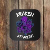 Kraken Attacking Release The Kraken Gifts For Coaster thumb 0