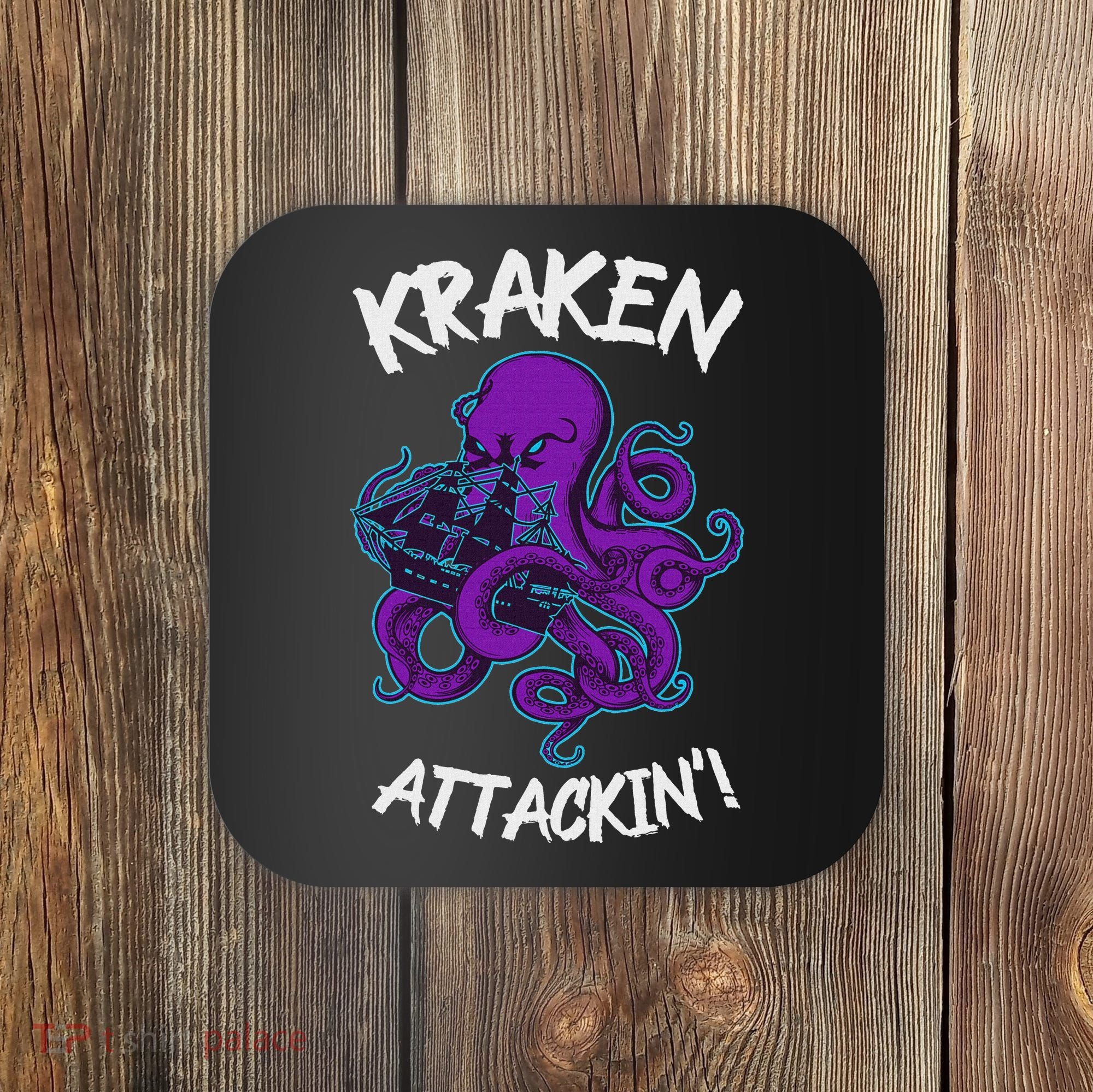 Kraken Attacking Release The Kraken Gifts For Coaster