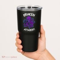 Kraken Attacking Release The Kraken Gifts For Tumbler thumb 2