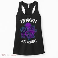 Kraken Attacking Release The Kraken Gifts For Women's Tank Top thumb 0