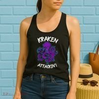 Kraken Attacking Release The Kraken Gifts For Women's Tank Top thumb 2