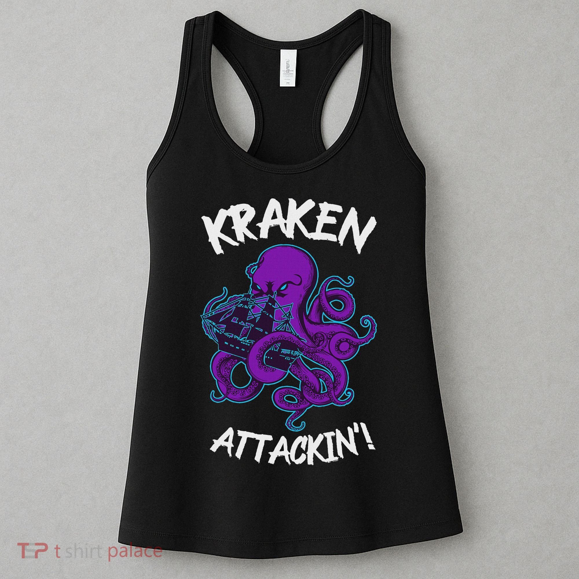Kraken Attacking Release The Kraken Gifts For Women's Tank Top