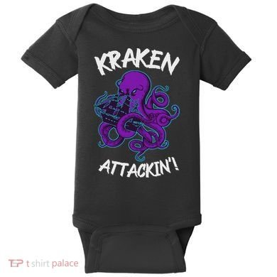 Kraken Attacking Release The Kraken Gifts For Baby Bodysuit