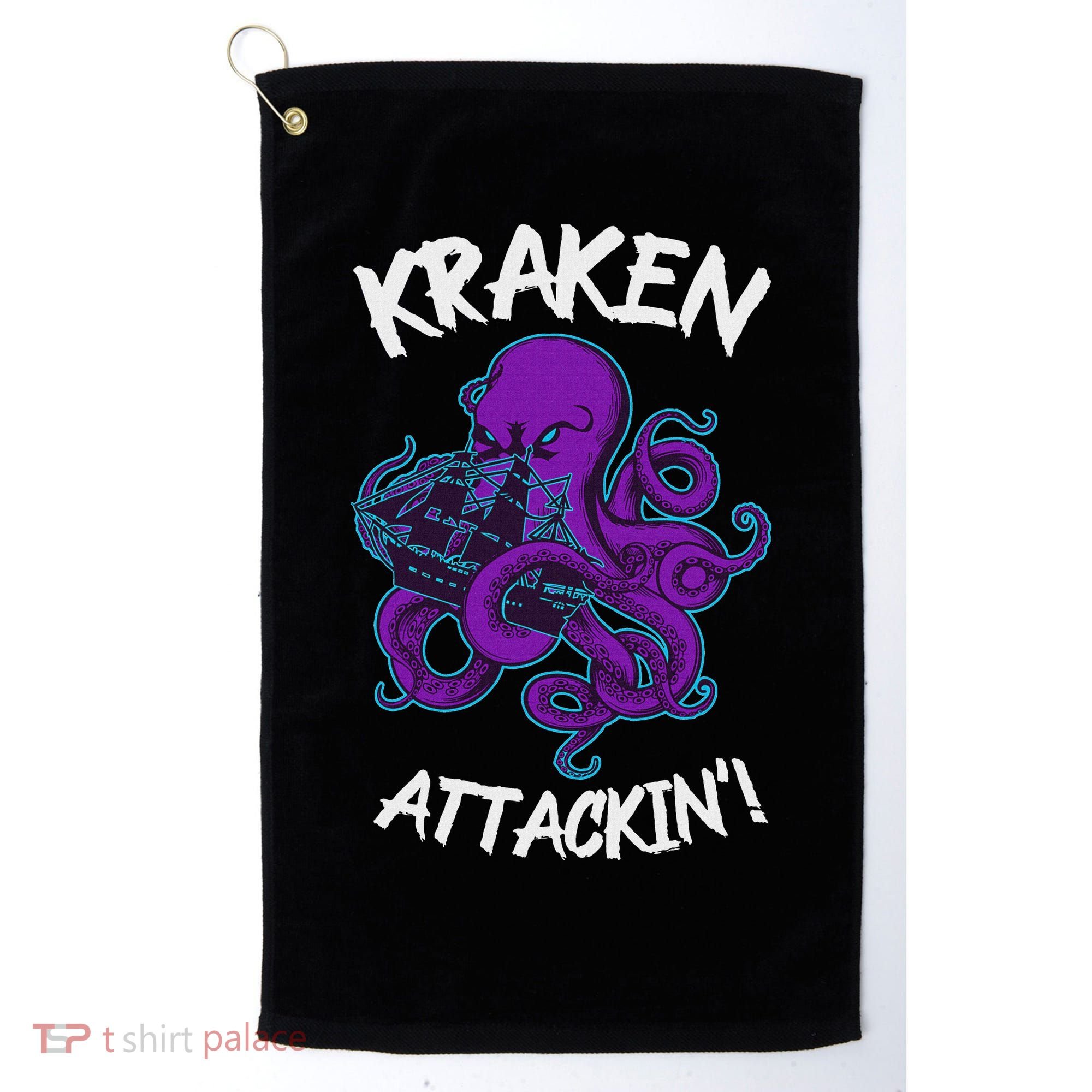 Kraken Attacking Release The Kraken Gifts For Golf Towel