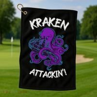 Kraken Attacking Release The Kraken Gifts For Golf Towel thumb 1