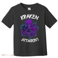 Kraken Attacking Release The Kraken Gifts For Toddler T-Shirt thumb 0