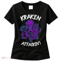 Kraken Attacking Release The Kraken Gifts For Women's T-Shirt thumb 0