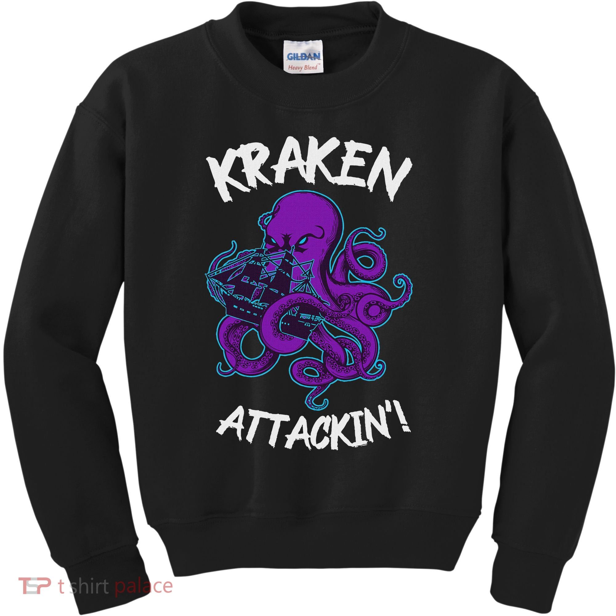 Kraken Attacking Release The Kraken Gifts For Kids Sweatshirt