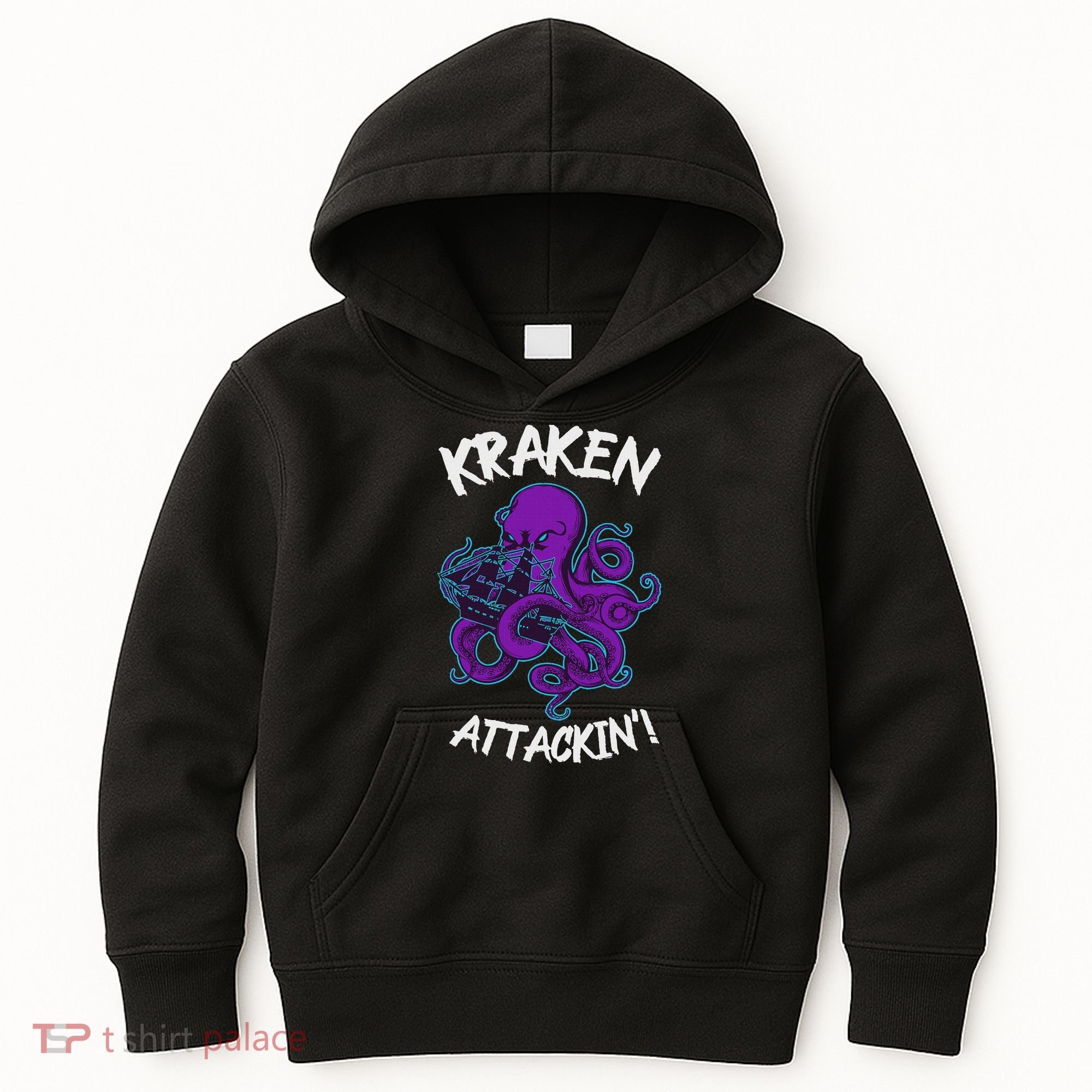 Kraken Attacking Release The Kraken Gifts For Kids Hoodie