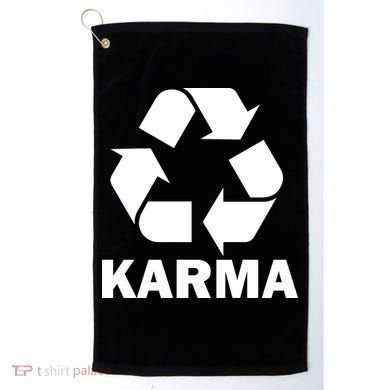 Karma Recycling Logo Golf Towel