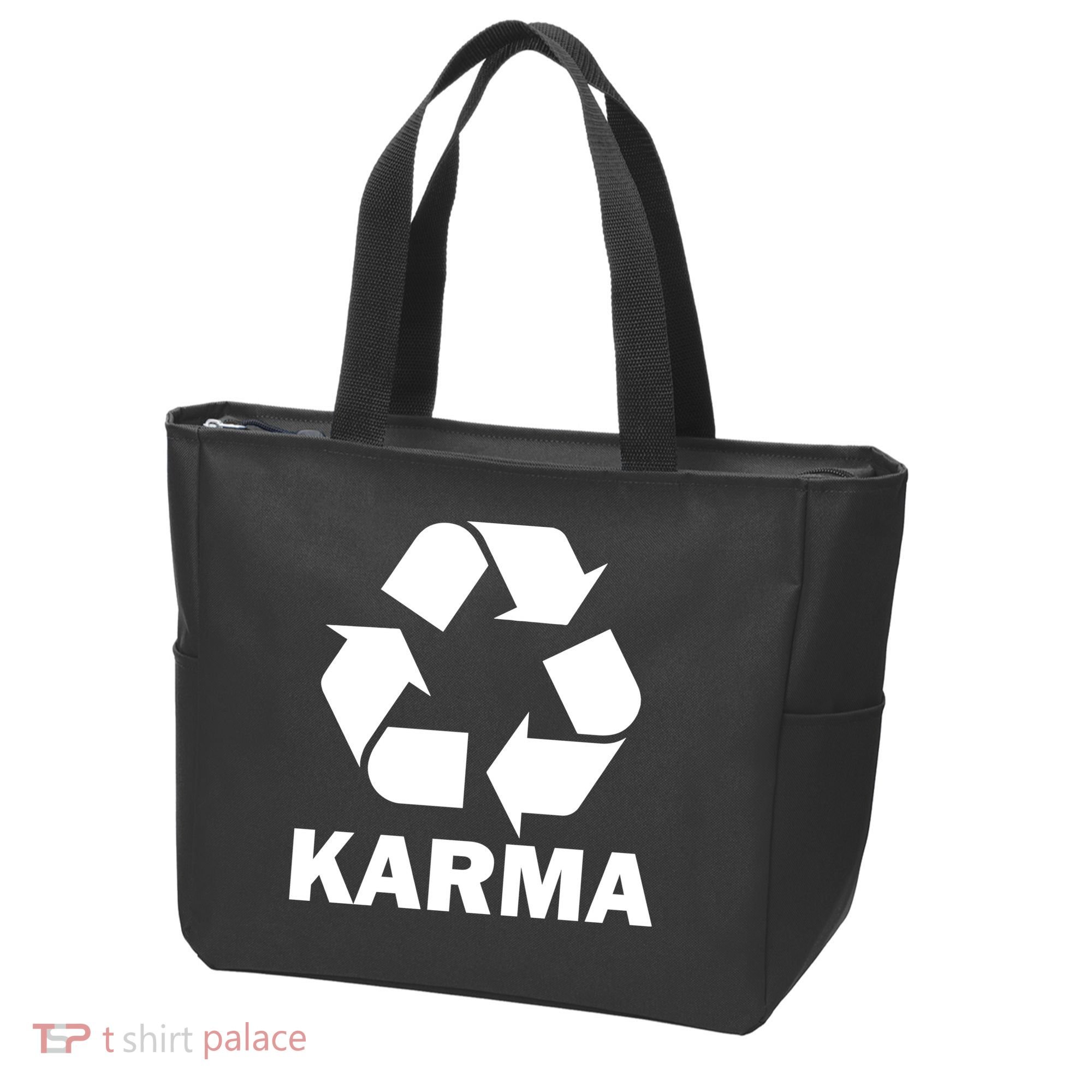 Karma Recycling Logo Tote Bag