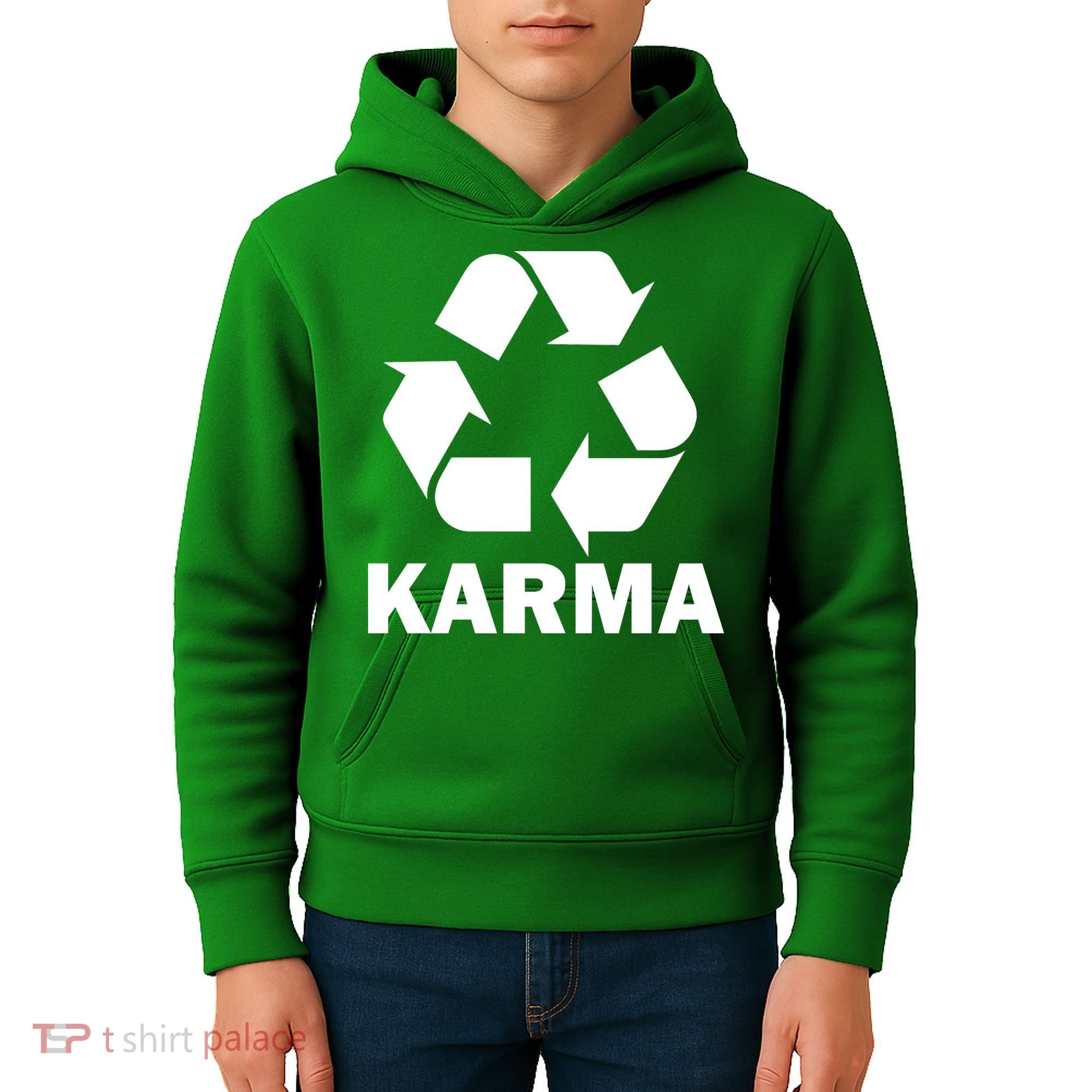 Karma Recycling Logo Kids Hoodie