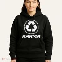 KARMA Yoga Meditation Peace Aum Recycle Hoodie thumb 5