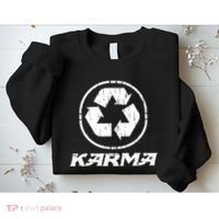 KARMA Yoga Meditation Peace Aum Recycle Sweatshirt thumb 2